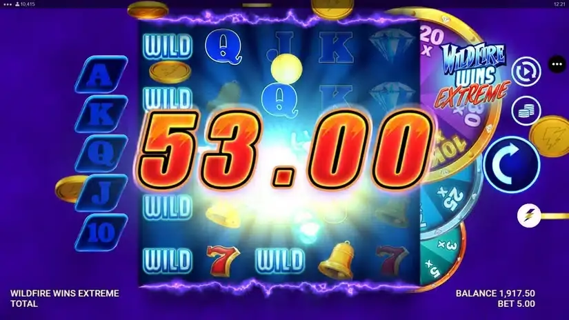 Wildfire Wins Extreme slot screenshot 3