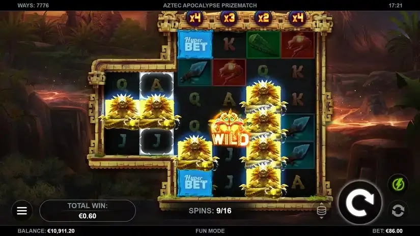 Aztec Apocalypse PrizeMatch slot screenshot