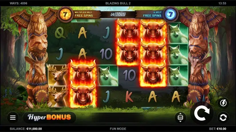 Blazing Bull 2 slot screenshot 1