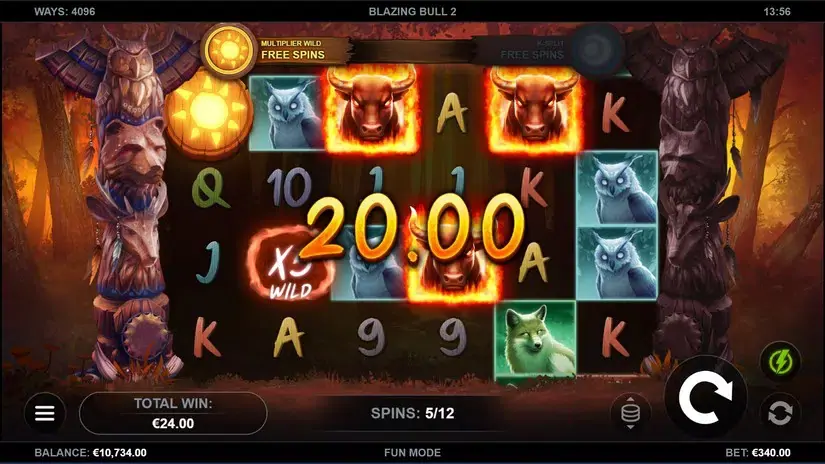 Blazing Bull 2 slot screenshot 8