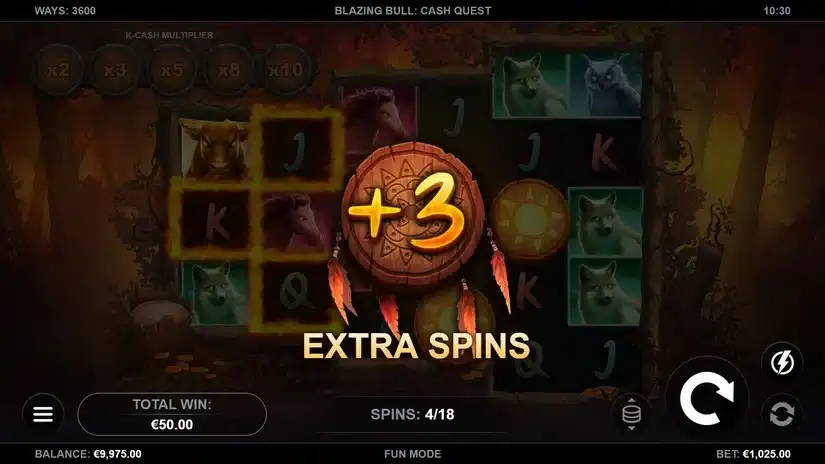 Blazing Bull: Cash Quest slot screenshot 5