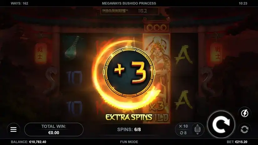 Bushido Princess Megaways slot screenshot 3