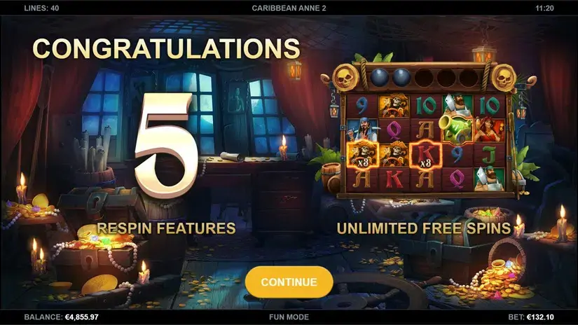 Caribbean Anne 2 slot screenshot 4