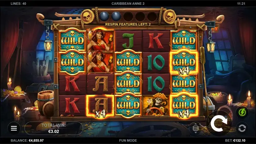 Caribbean Anne 2 slot screenshot 6