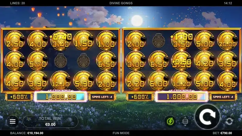 Divine Gongs slot screenshot 5