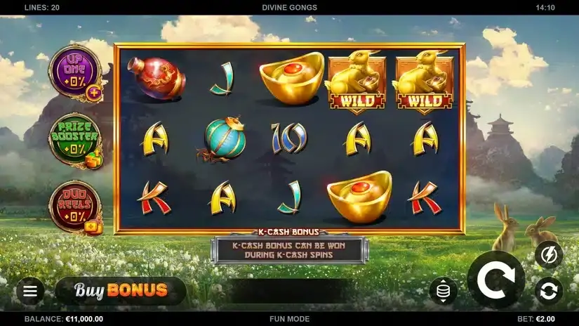 Divine Gongs slot screenshot 1