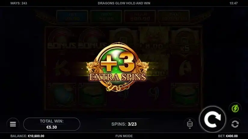 Dragons Glow Hold and Win slot screenshot 3