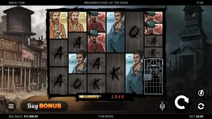 Duel Of The Dead Megaways slot screenshot