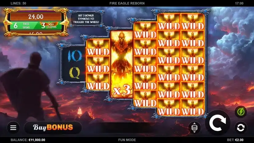 Fire Eagle Reborn slot screenshot