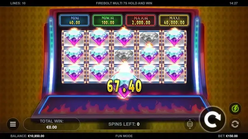 Firebolt Multi 7s Hold and Win slot screenshot 4