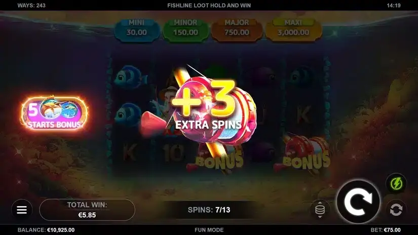 Fishline Loot Hold and Win slot screenshot 4