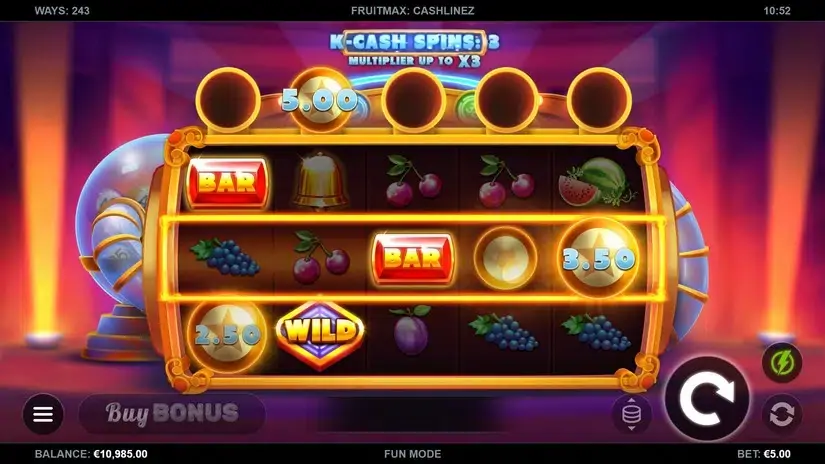 Fruit Max Cashlinez slot screenshot 2
