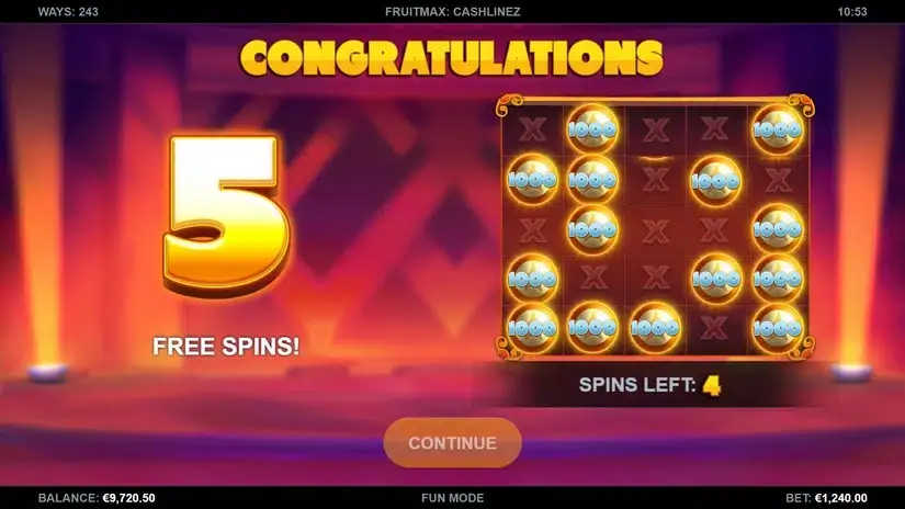 Fruit Max Cashlinez slot screenshot 4