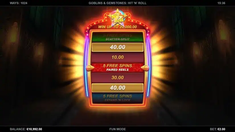 Goblins & Gemstones: Hit ‘n’ Roll slot screenshot 2