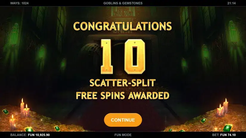 Goblins & Gemstones slot screenshot 2