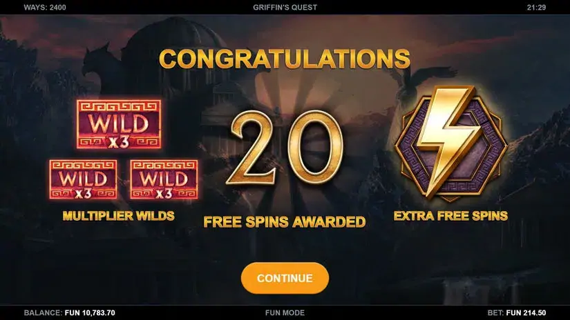 Griffin’s Quest slot screenshot 4