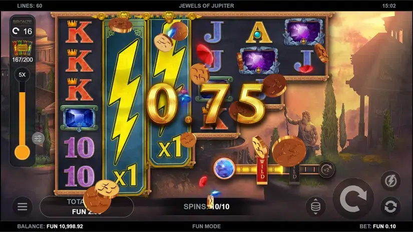 Jewels of Jupiter slot screenshot 6
