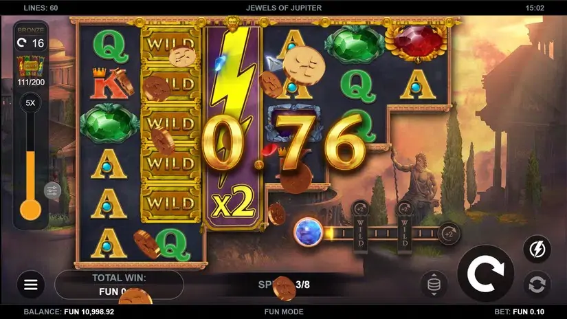 Jewels of Jupiter slot screenshot 5