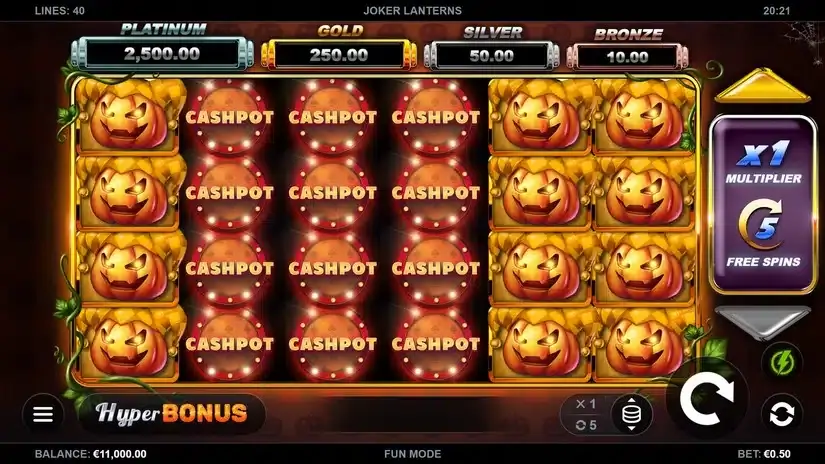Joker Lanterns slot screenshot 