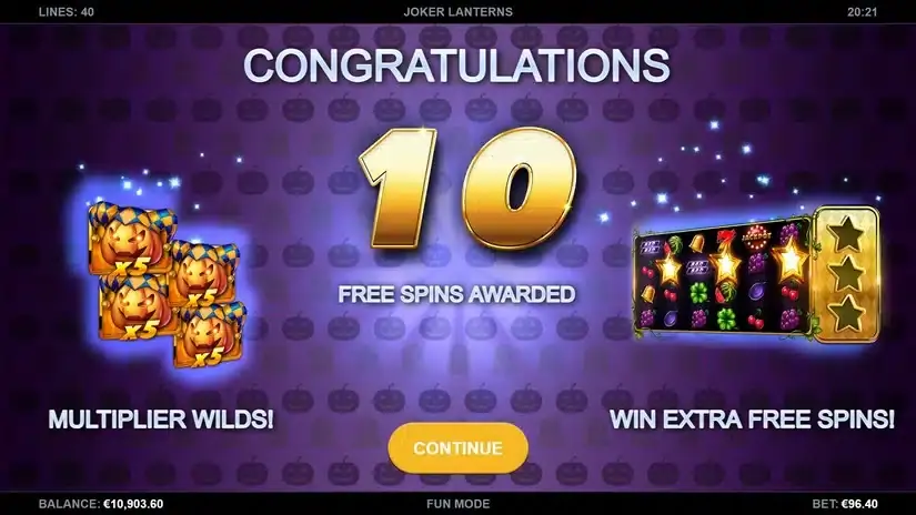 Joker Lanterns slot screenshot 4