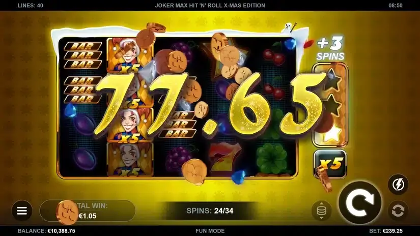 Joker Max: Hit ‘n’ Roll Xmas Edition slot screenshot 6