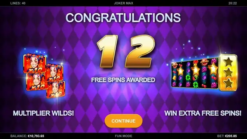 Joker Max slot screenshot 2