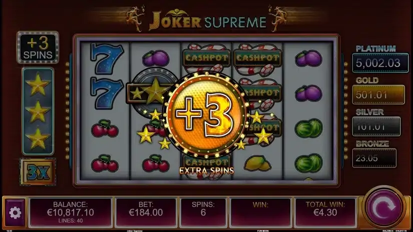 Joker Supreme slot screenshot 5