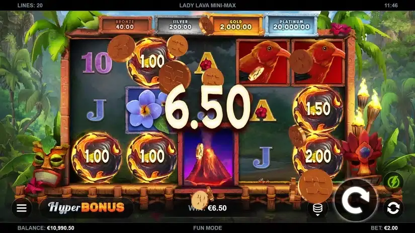 Lady Lava Mini-Max slot screenshot 2