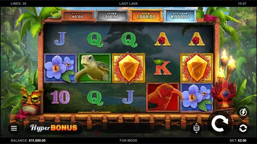 Lady Lava slot screenshot 1