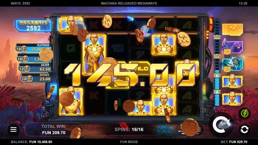 Machina Reloaded Megaways slot screenshot 7