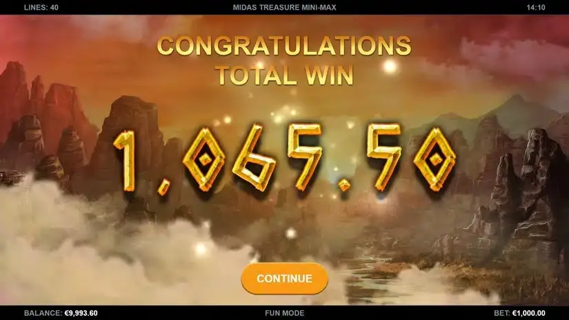 Midas Treasure Mini-Max slot screenshot 