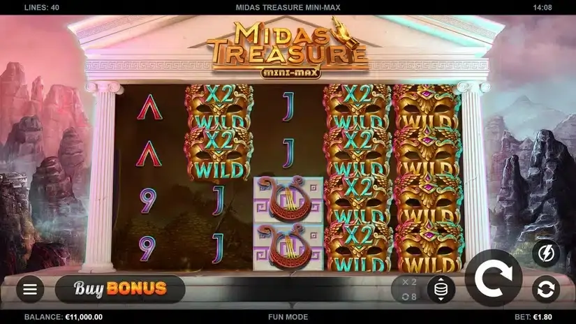 Midas Treasure Mini-Max slot screenshot 