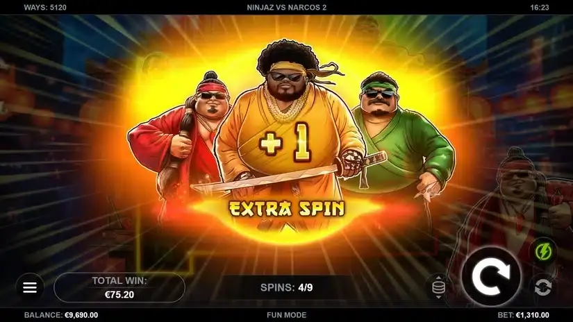 Ninjaz vs Narcos 2 slot screenshot 5