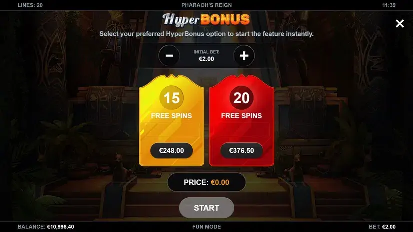 Pharaoh’s Reign slot screenshot 3