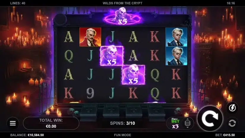 Wilds from the Crypt slot screenshot 3