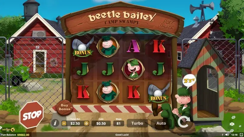 Beetle Bailey slot screenshot 4