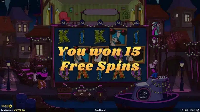 Popeye slot screenshot 3