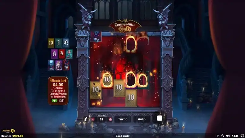 Transylvanian Gold slot screenshot 2