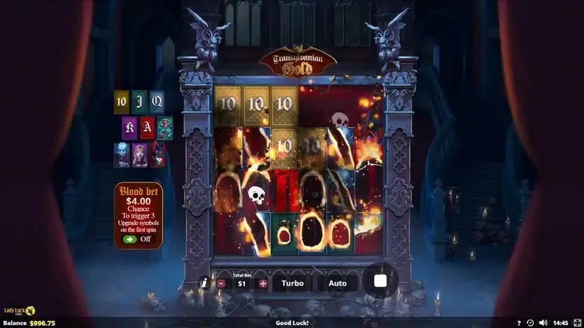 Transylvanian Gold slot screenshot 3