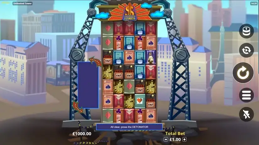 Unlimited Tower slot screenshot 1