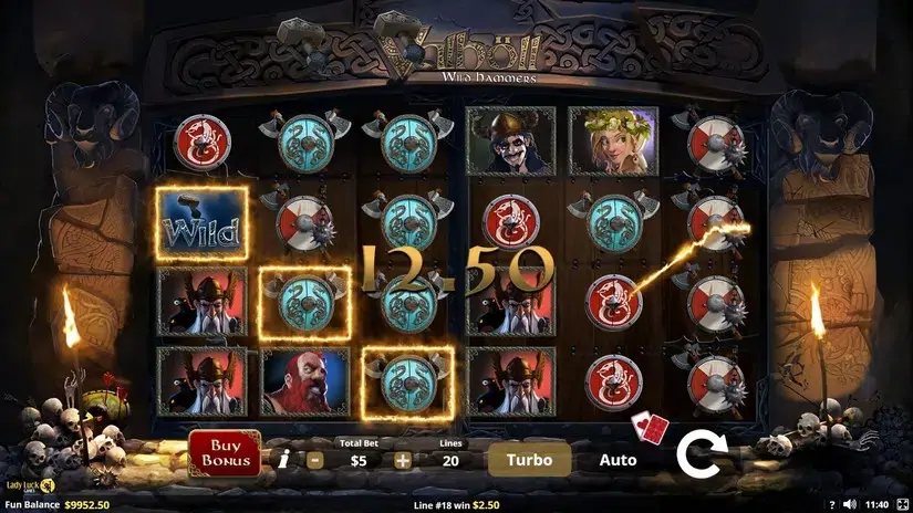 Valholl: Wild Hammers slot screenshot 4