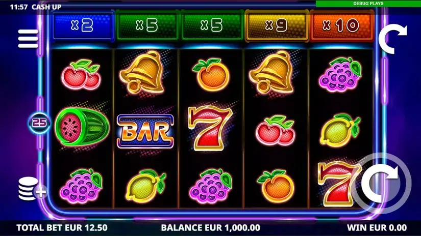 Cash Up slot screenshot 1