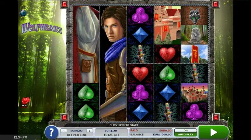 Wolf heart slot screenshot 1