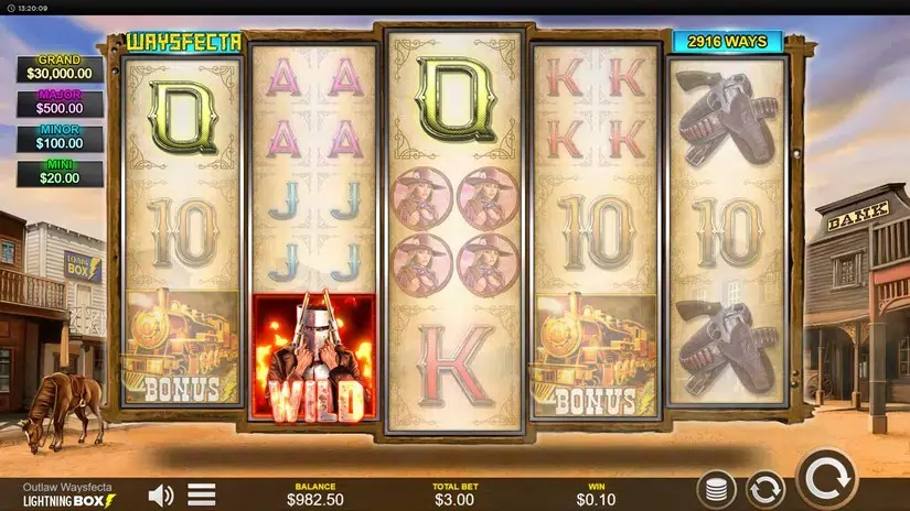 Outlaw Waysfecta slot screenshot 3