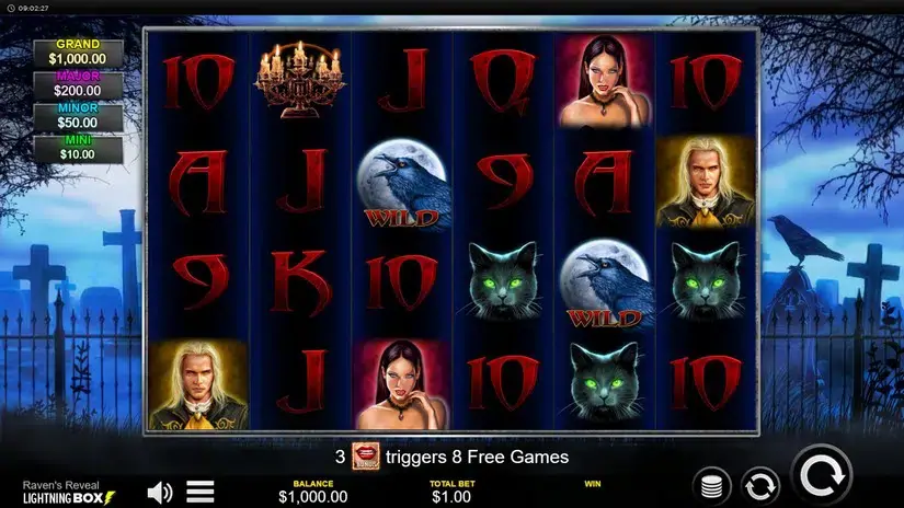 Raven’s Reveal slot screenshot 1