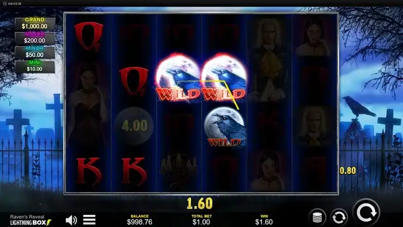 Raven’s Reveal slot screenshot 3