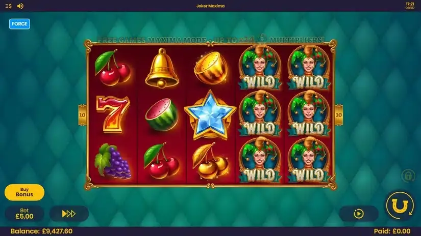 Joker Maxima slot screenshot 1