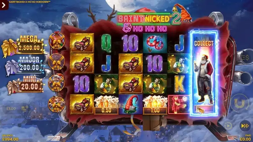 Saint Nicked 2 slot screenshot 2