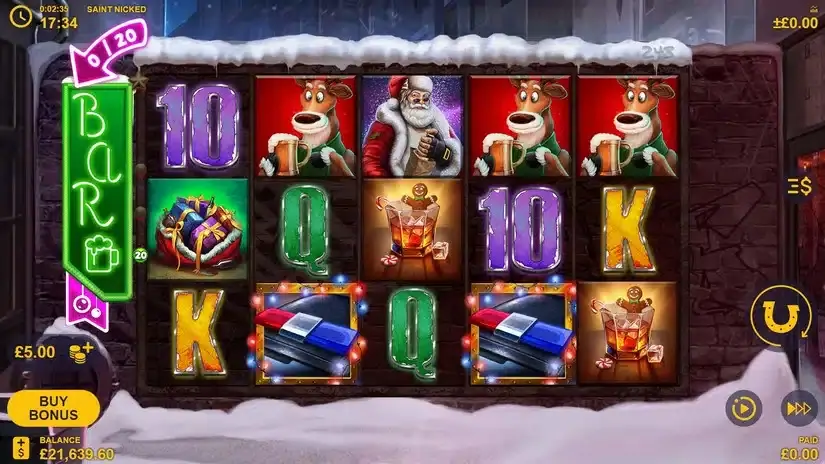 Saint Nicked slot screenshot 