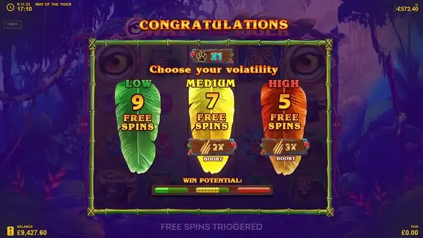Way Of The Tiger slot screenshot 4
